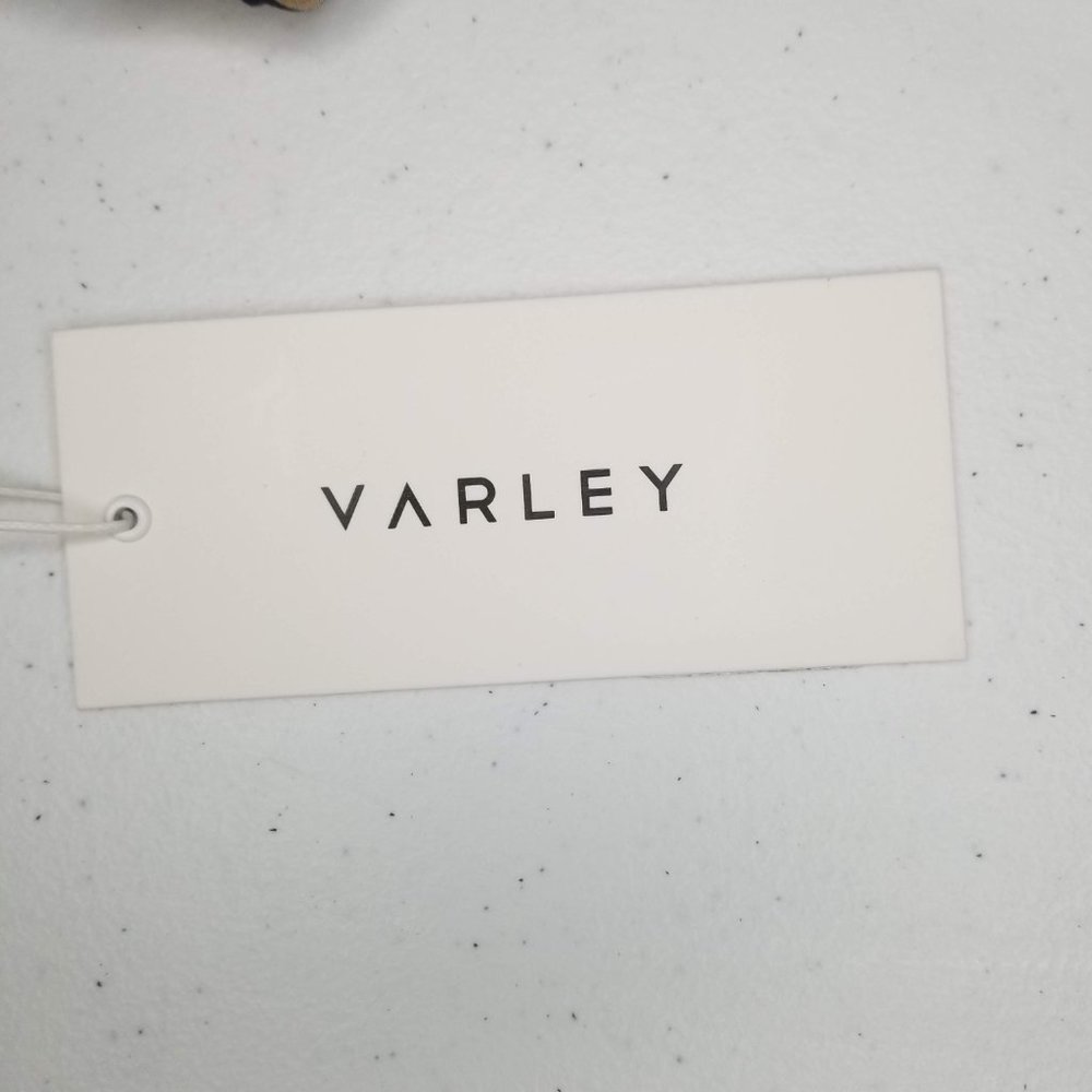 Varley Bassett Bra in Buck Zebra S (Anthropologie) Dark blue Beige NWT - Picture 5 of 9